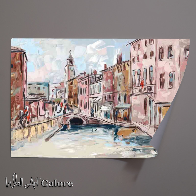 Buy Unframed Poster : (Picturesque urban scene possibly in europe)