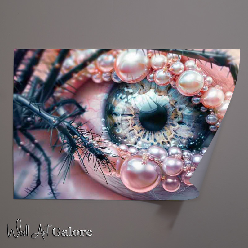 Buy Unframed Poster : (The spiders eye in pink)