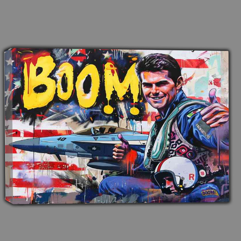 Buy Canvas : (Painted style tom cruise from topgun)