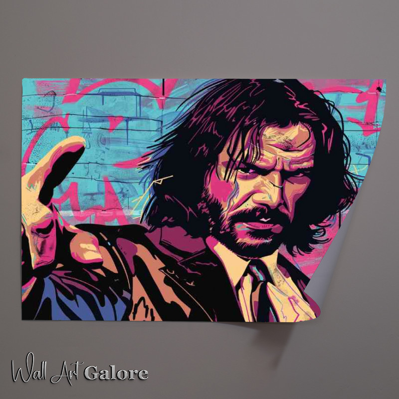 Buy Unframed Poster : (Pulp fiction john wick street style mix)