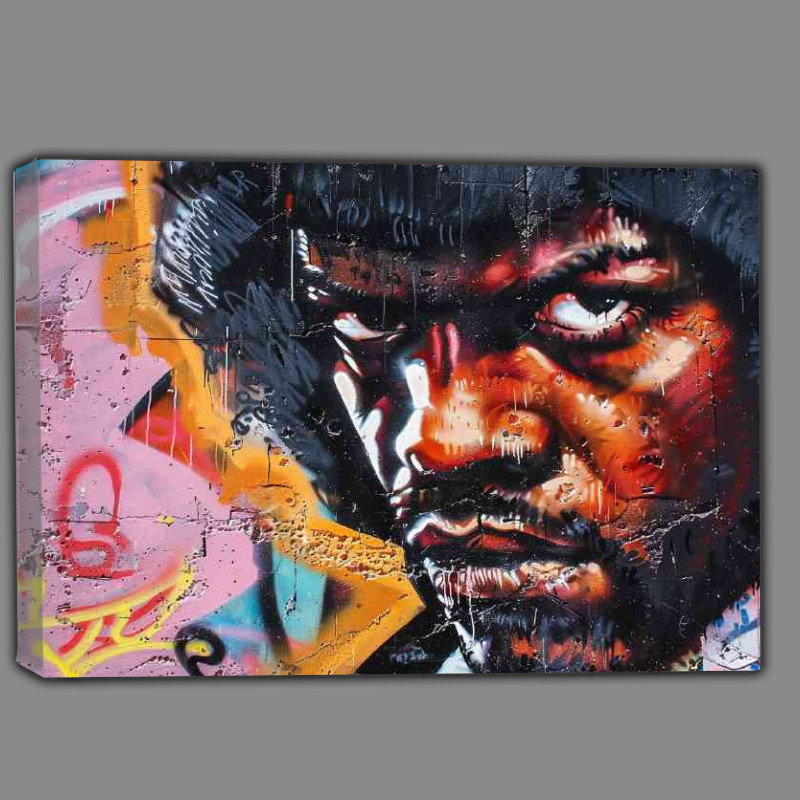 Buy Canvas : (Street art pulp fiction samual jackson)