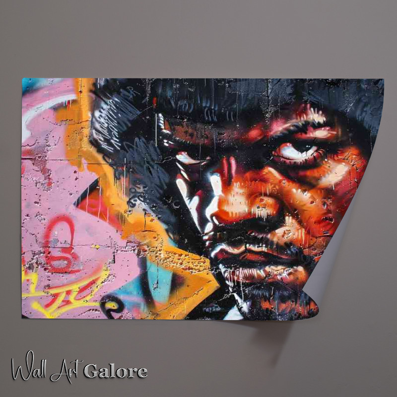 Buy Unframed Poster : (Street art pulp fiction samual jackson)