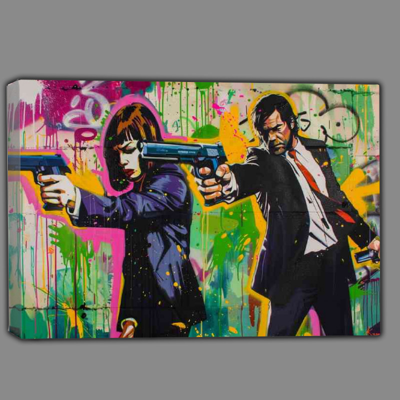 Buy Canvas : (Street art style pulp fiction poster)