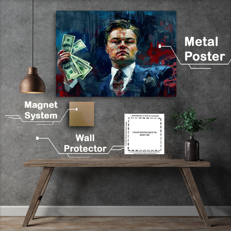 Buy Metal Poster : (The wolf painted style all money)