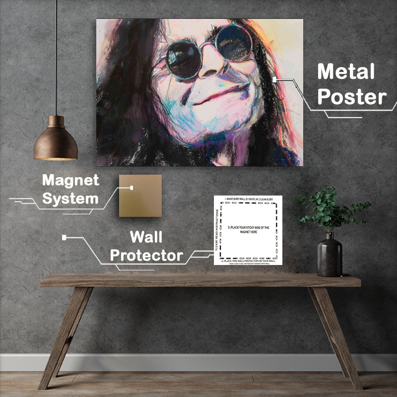 Buy Metal Poster : (Ozzy with a great smile)