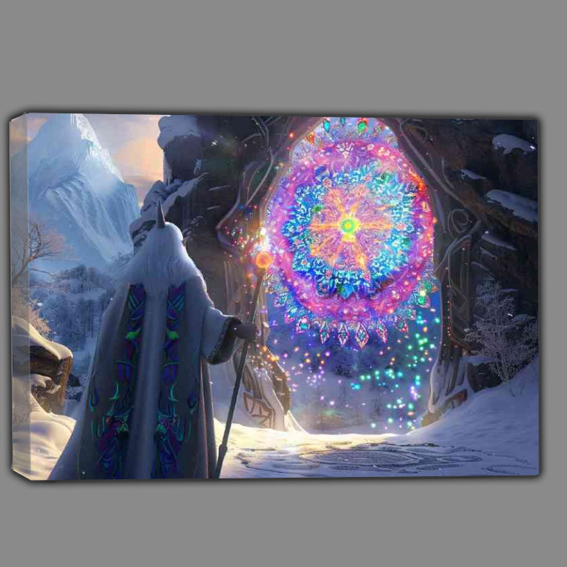 Buy Canvas : (Fantasy elven wizzard time portal)