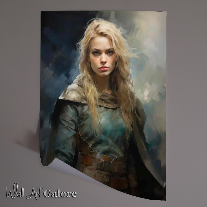 Buy Unframed Poster : (The Golden Age of Norse viking woman fighting)