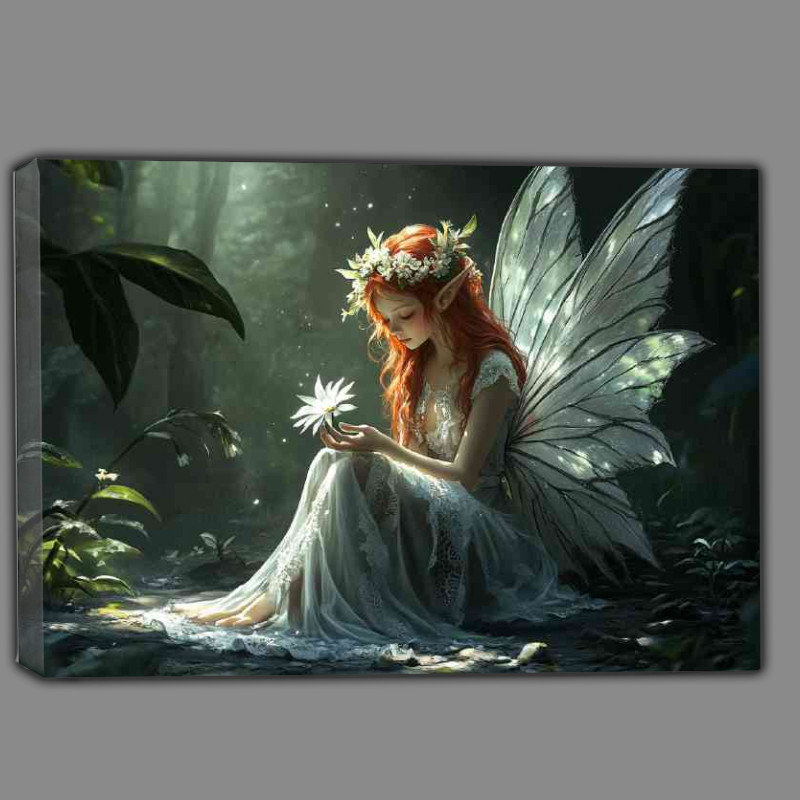 Buy Canvas : (Fairy in the woods and large wings)