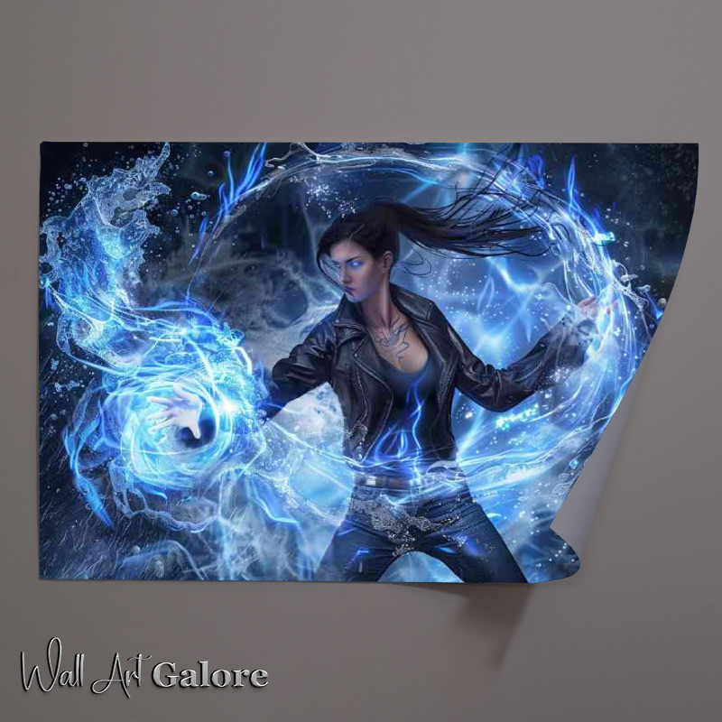 Buy Unframed Poster : (Fantasy female air bender)