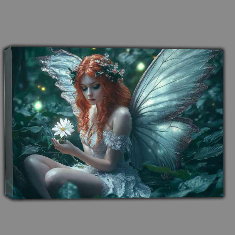 Buy Canvas : (Firy sitting with large wings)