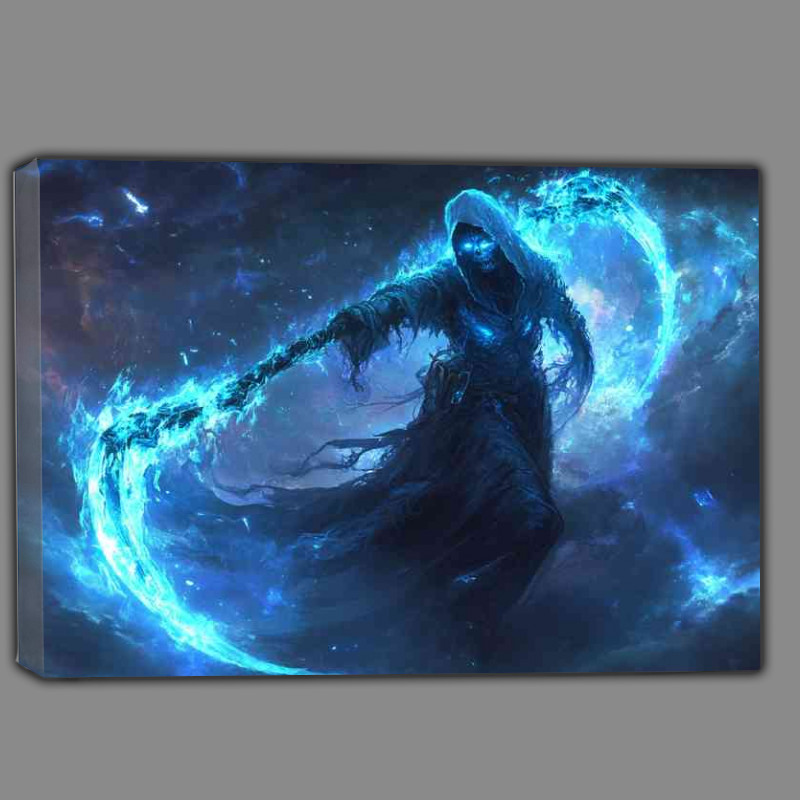 Buy Canvas : (Grim reaper with scythe dark background)