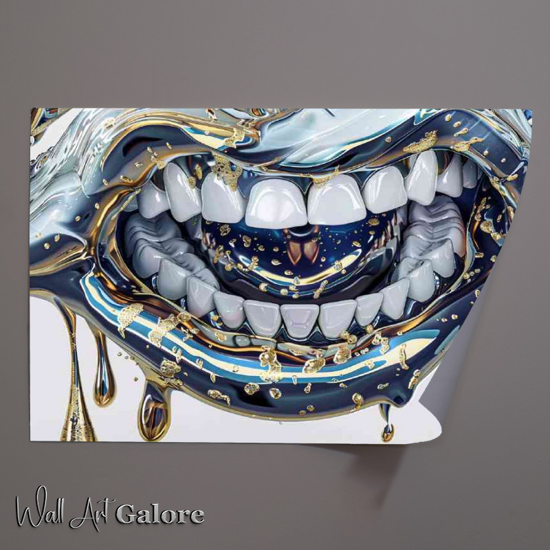 Buy Unframed Poster : (Hyper realistic open mouth bling)
