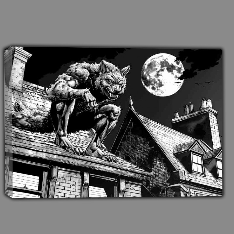 Buy Canvas : (Ink style werewolf)