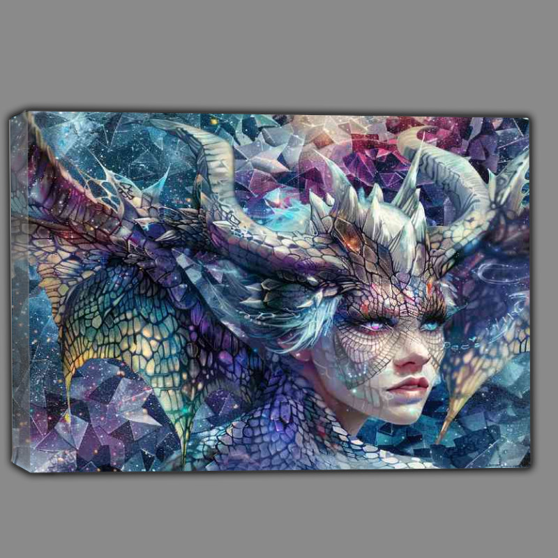 Buy Canvas : (Lady with dragon wings and scales)