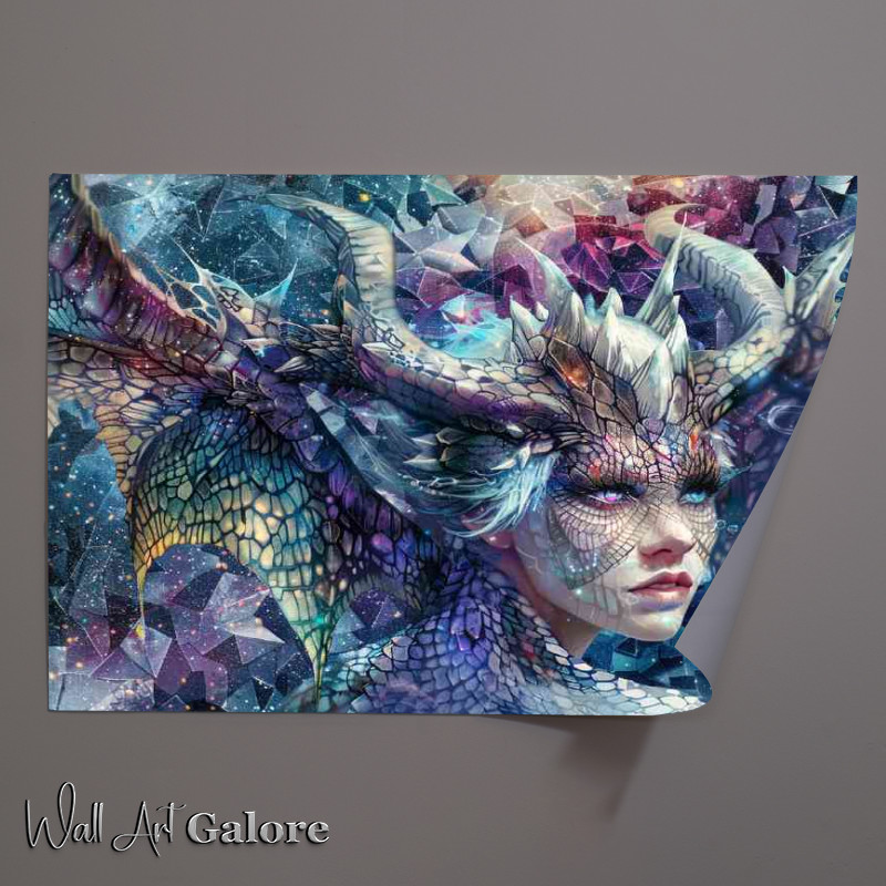 Buy Unframed Poster : (Lady with dragon wings and scales)