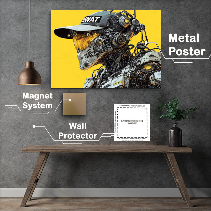 Buy Metal Poster : (Mechanical swat robot)