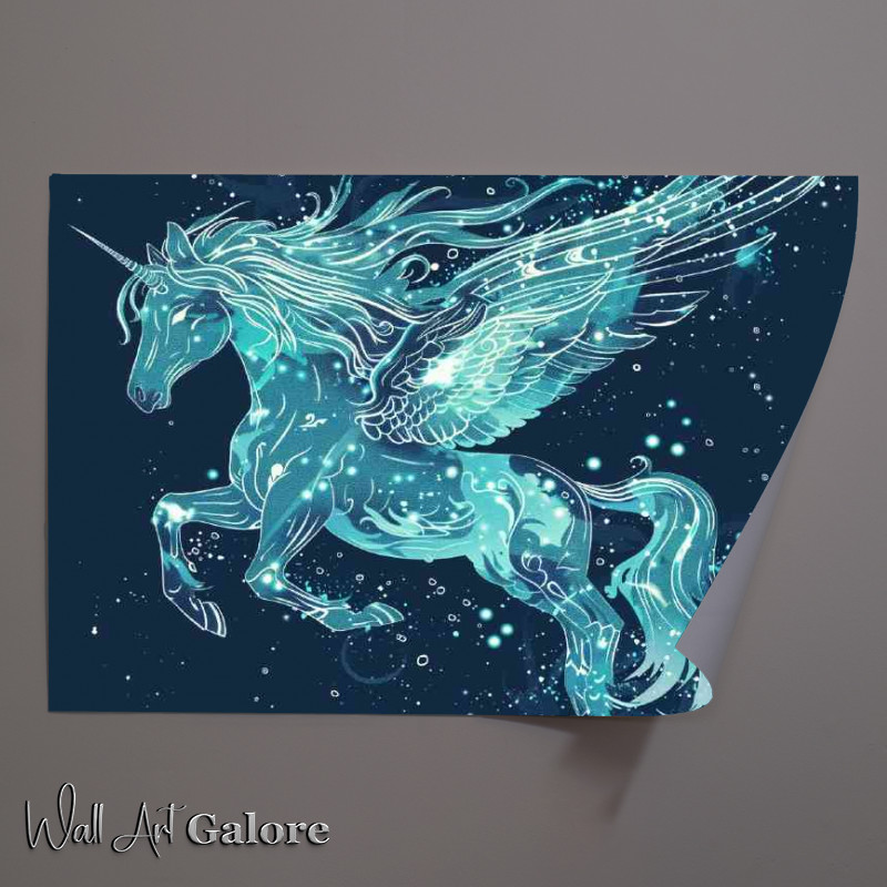 Buy Unframed Poster : (Pegasus made from water)