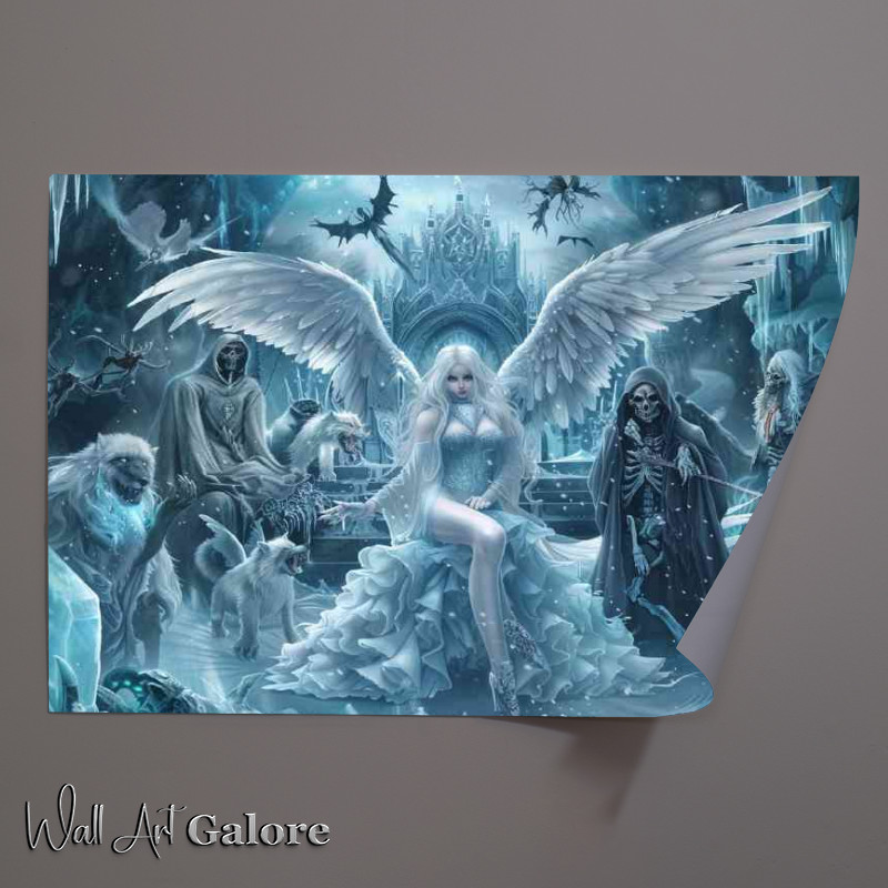 Buy Unframed Poster : (White fox and the ice queen)