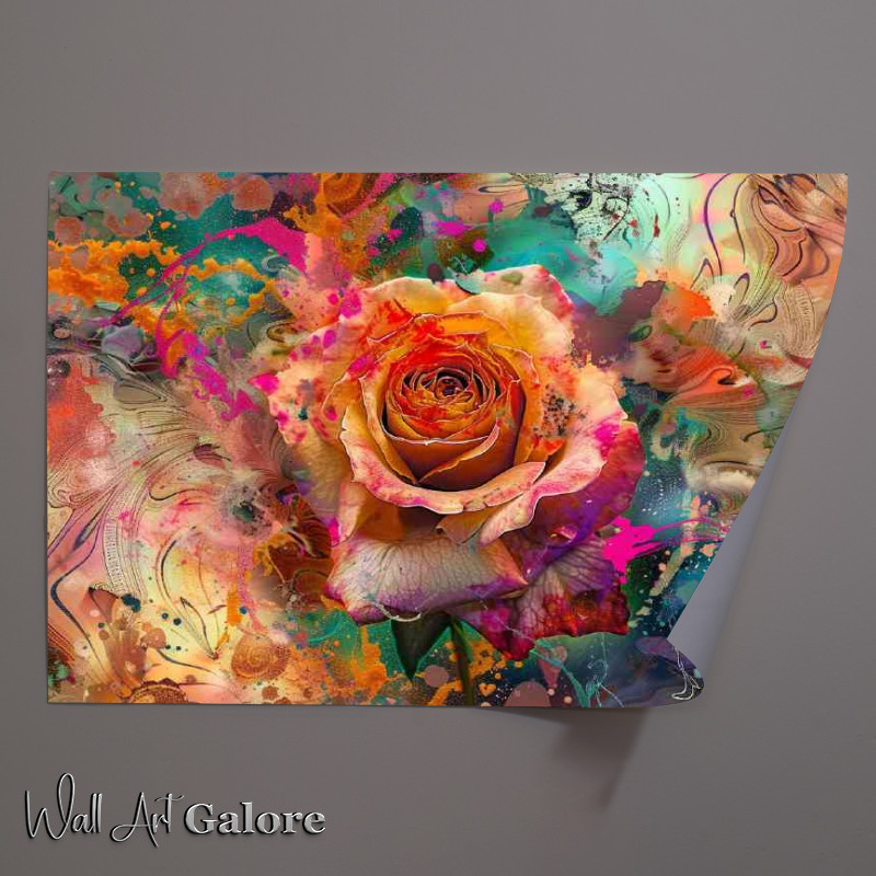 Buy Unframed Poster : (Exploding rose colours)