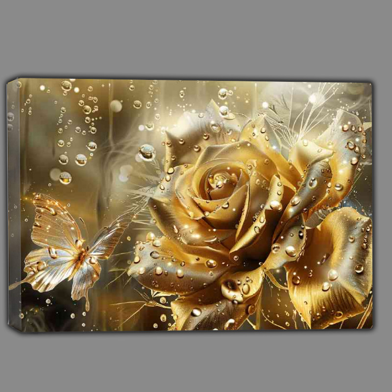 Buy Canvas : (Golden amazing rose)