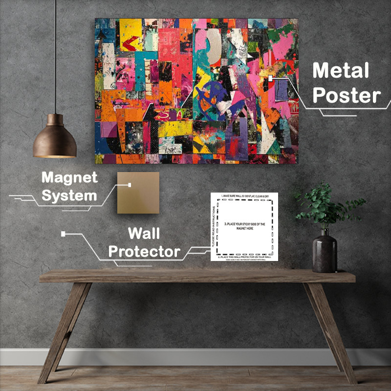 Buy Metal Poster : (Abstract graffiti art)