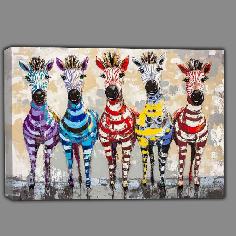 Buy Canvas : (Abstract zebra family)