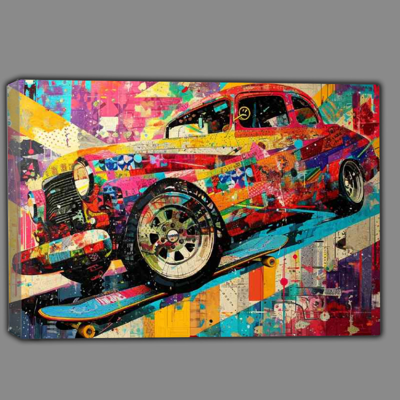 Buy Canvas : (Graffiti painted car)