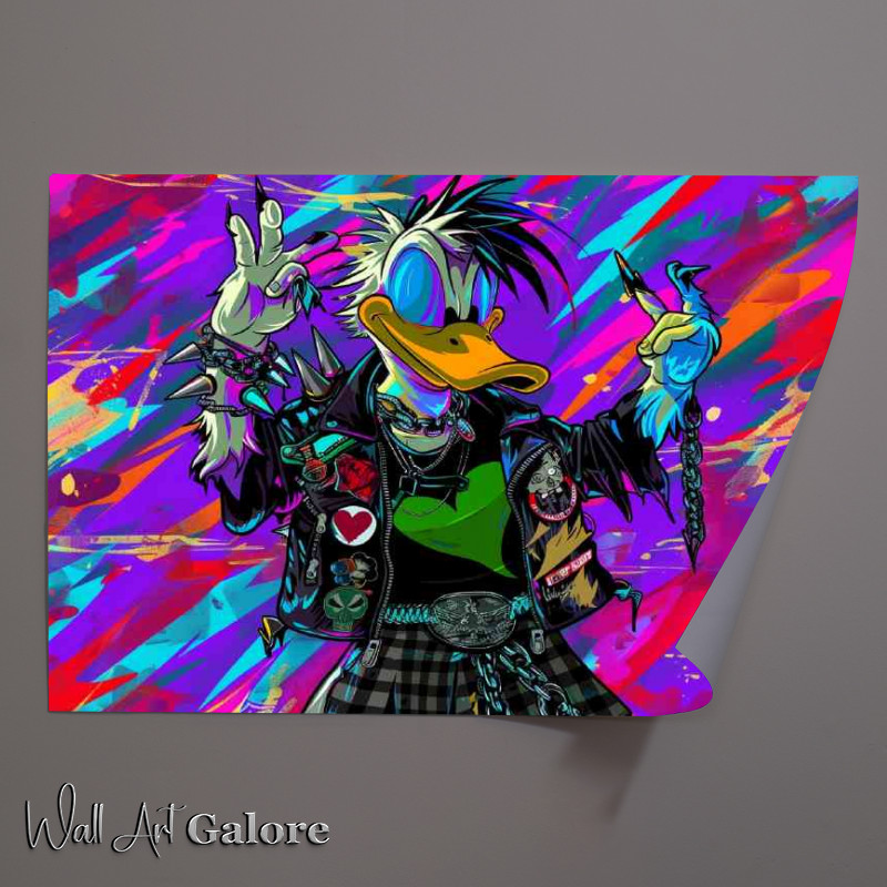 Buy Unframed Poster : (Graffiti street duck)