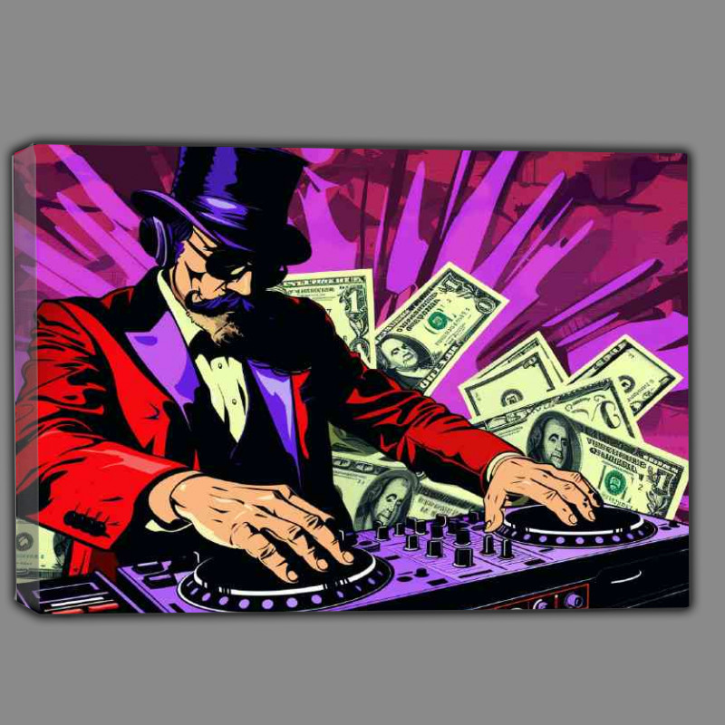 Buy Canvas : (Monopoly money graffiti dj)