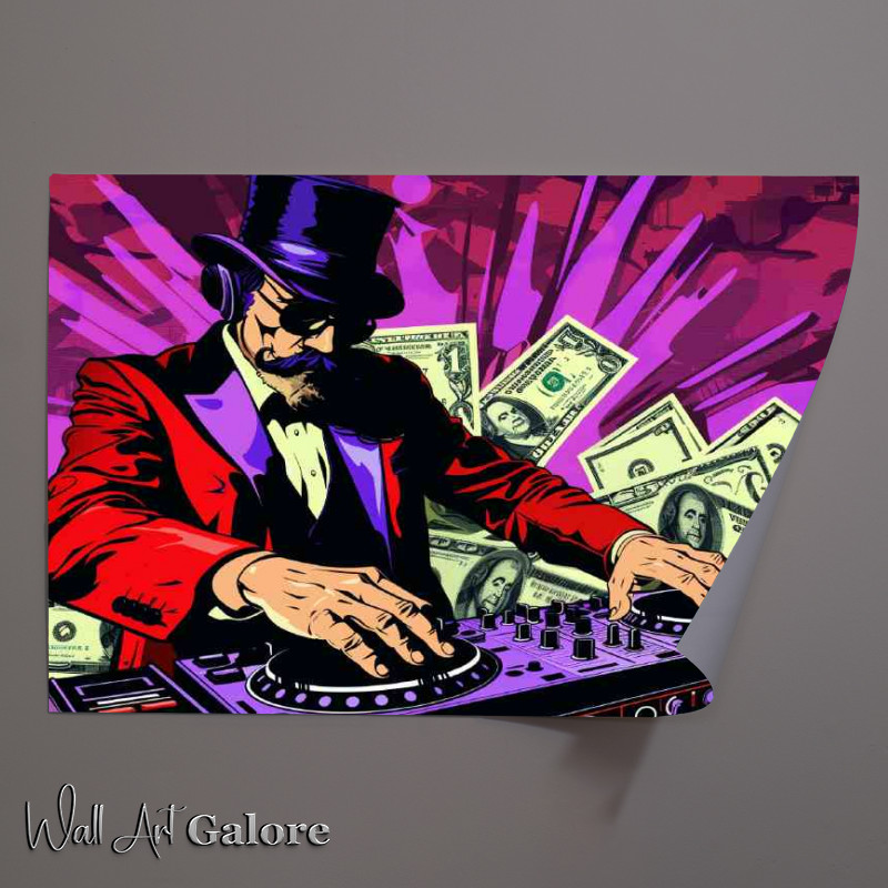 Buy Unframed Poster : (Monopoly money graffiti dj)