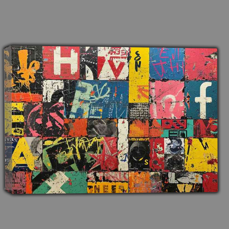 Buy Canvas : (Street sticker graffitti)