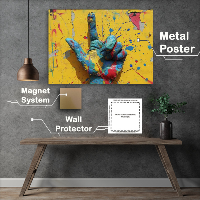 Buy Metal Poster : (The hand of graffitti)