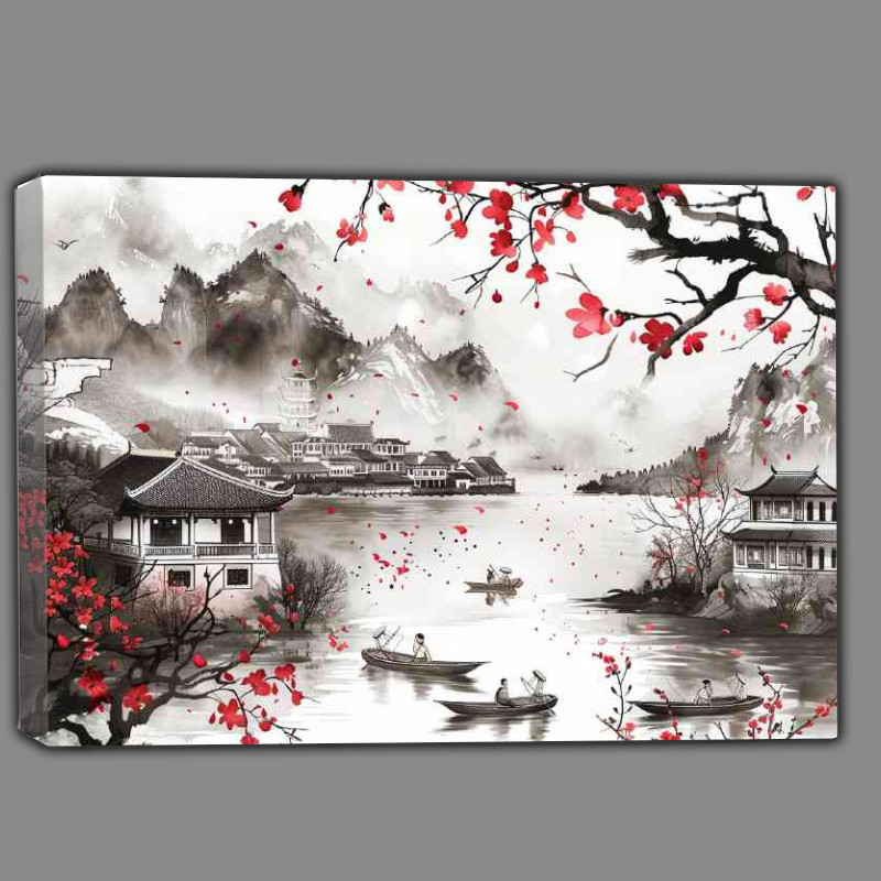 Buy Canvas : (Chinese ink life of fishing)