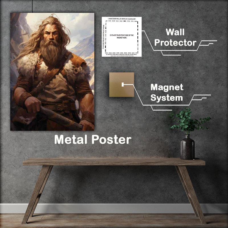 Buy Metal Poster : (Vikings Masters with a axe)