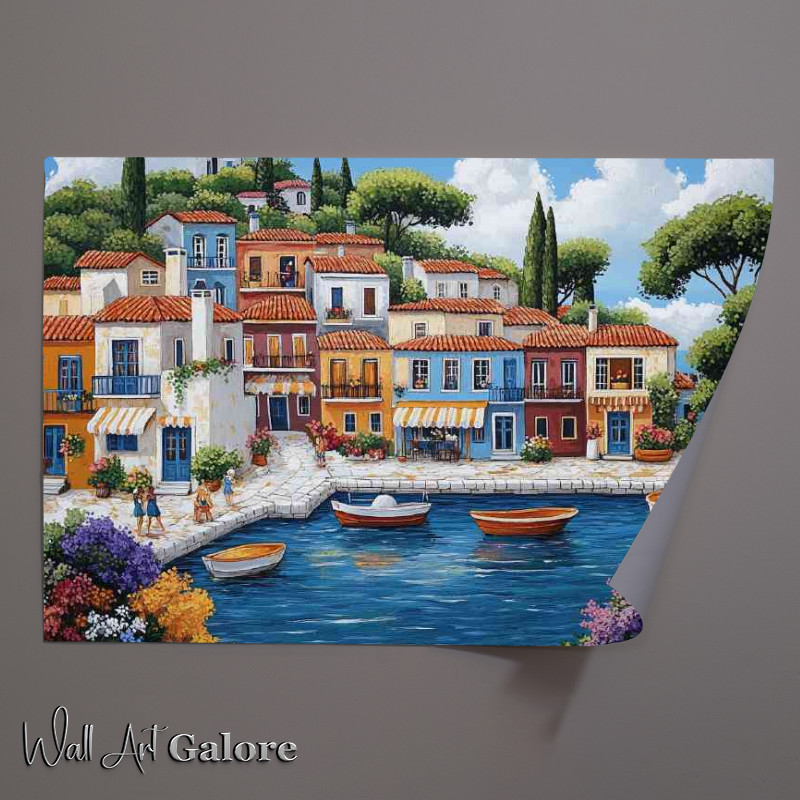 Buy Unframed Poster : (Mediterranean sailing habour)