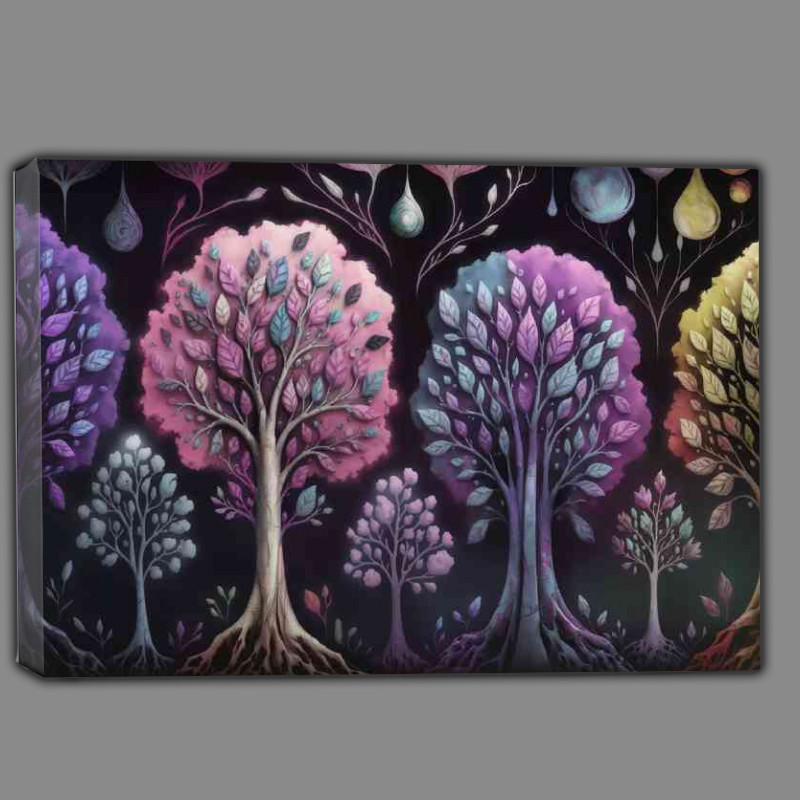 Buy Canvas : (A mystical and dreamy image of a series of trees)