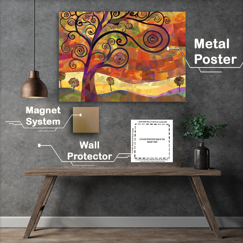 Buy Metal Poster : (A whimsical tree in the park)