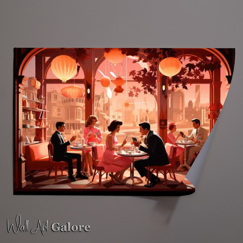 Buy Unframed Poster : (Atomic Age Cocktails in the cafe)