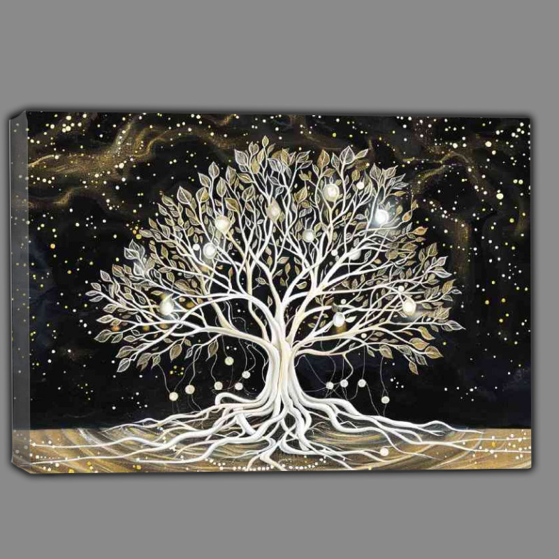Buy Canvas : (Tree of live with growing fruit)