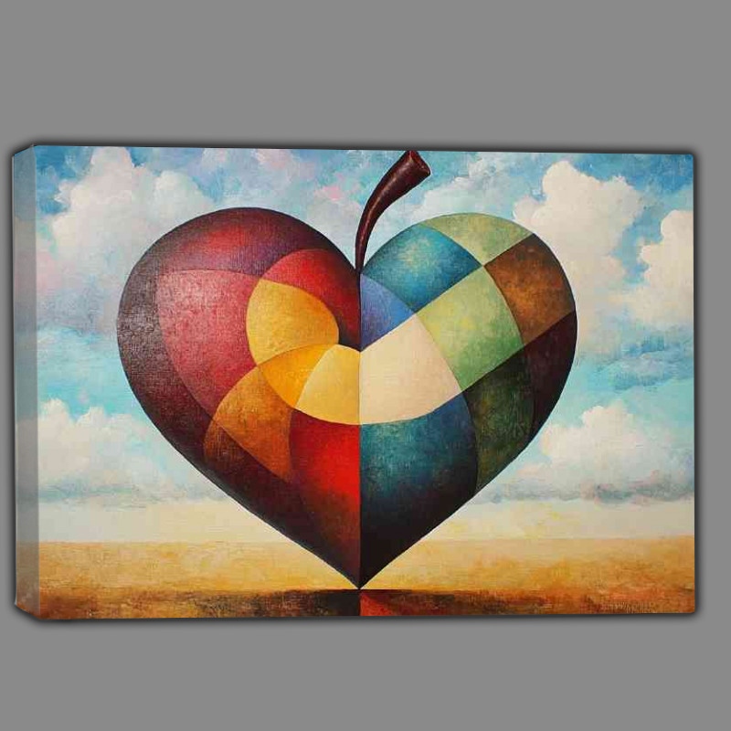 Buy Canvas : (Abstract heart shaped love)