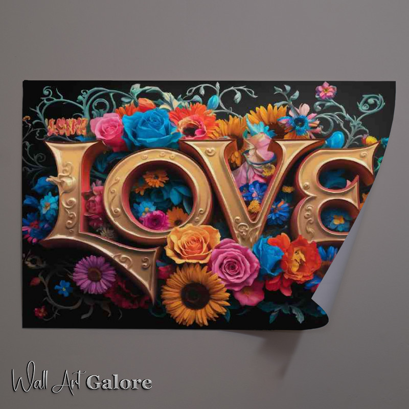 Buy Unframed Poster : (Love and flowers for every day life)