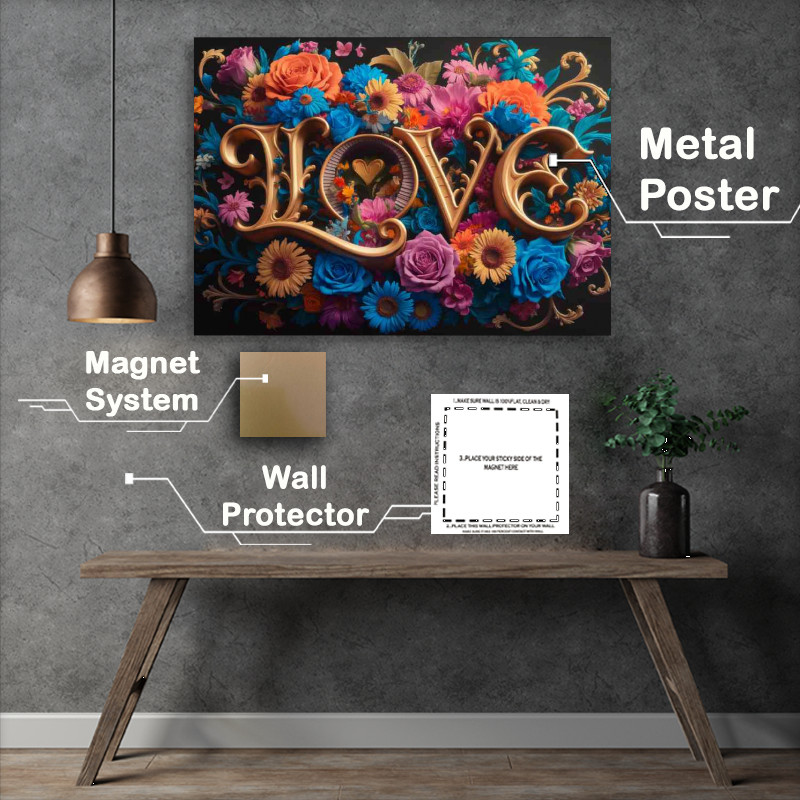 Buy Metal Poster : (Love more than just words)