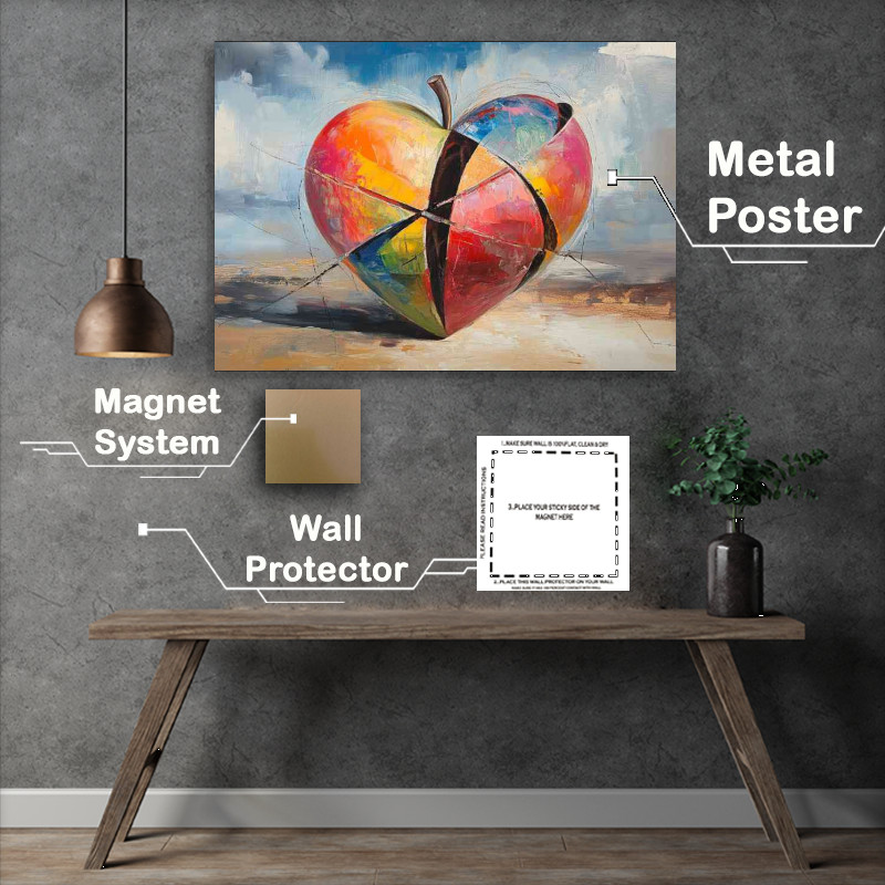 Buy Metal Poster : (Painting abstract love style)