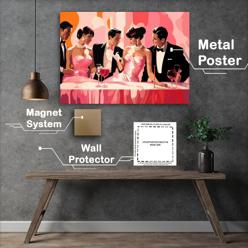 Buy Metal Poster : (Elegant Cocktail Parties Bringing Back the Vintage Vibe)