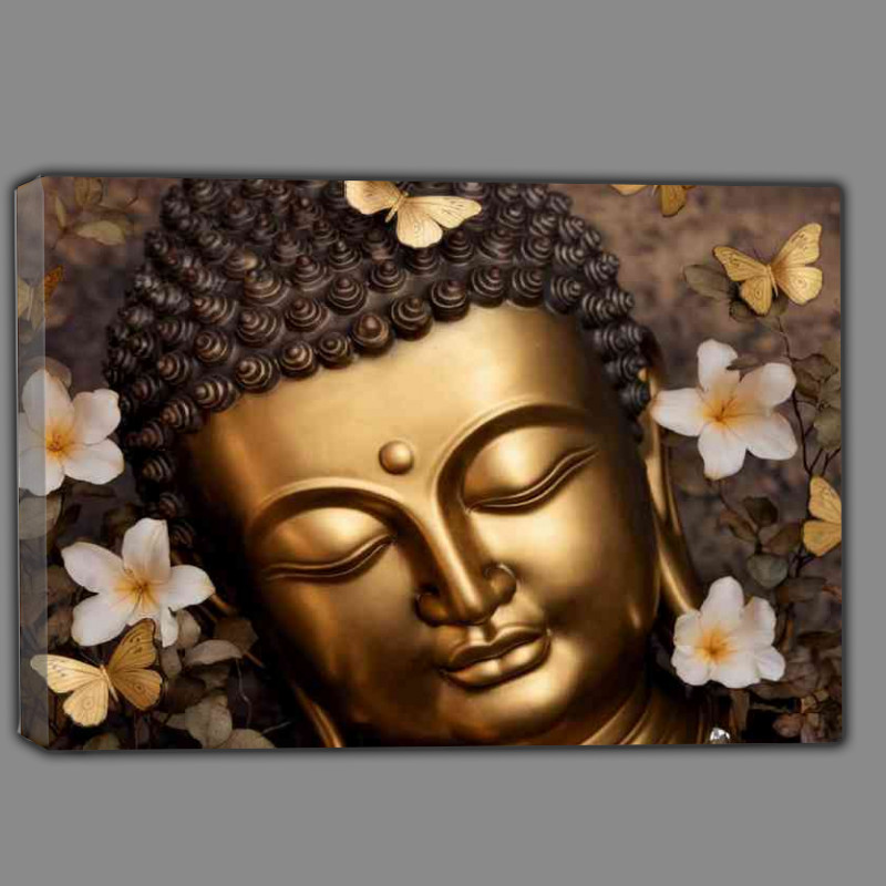 Buy Canvas : (Buddha in a golden face)