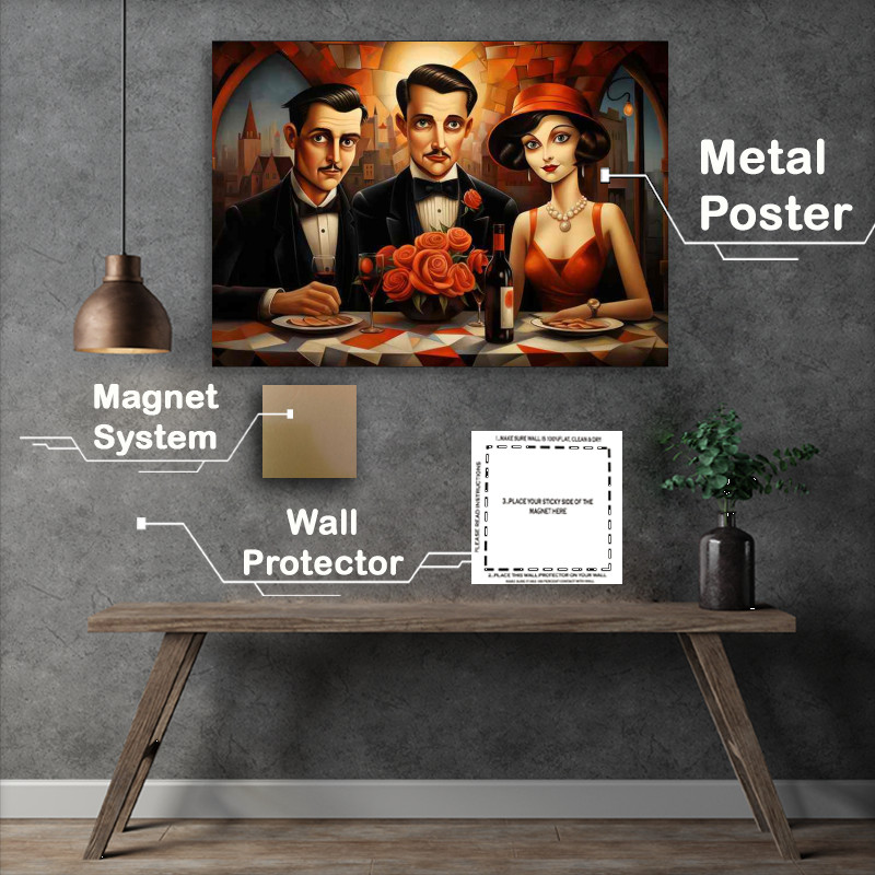Buy Metal Poster : (Out For Dinner retro style)