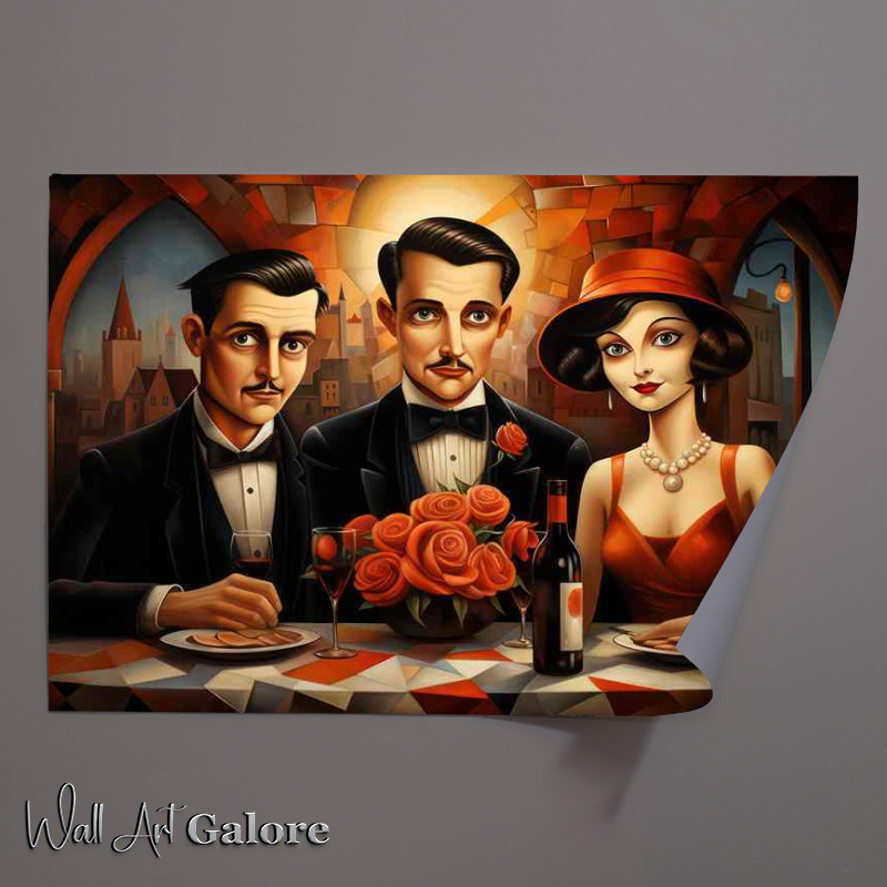 Buy Unframed Poster : (Out For Dinner retro style)