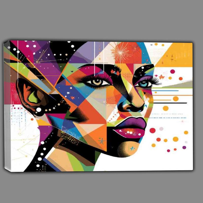 Buy Canvas : (Digital painting of an African womans face)