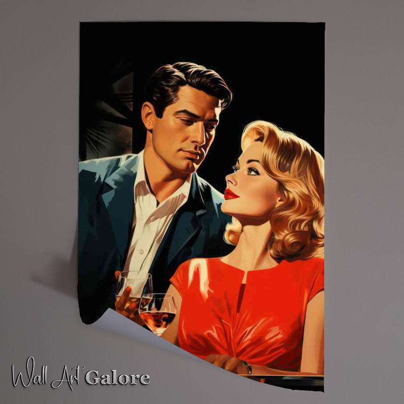 Buy Unframed Poster : (Cheers to Yesteryears drinking martini)