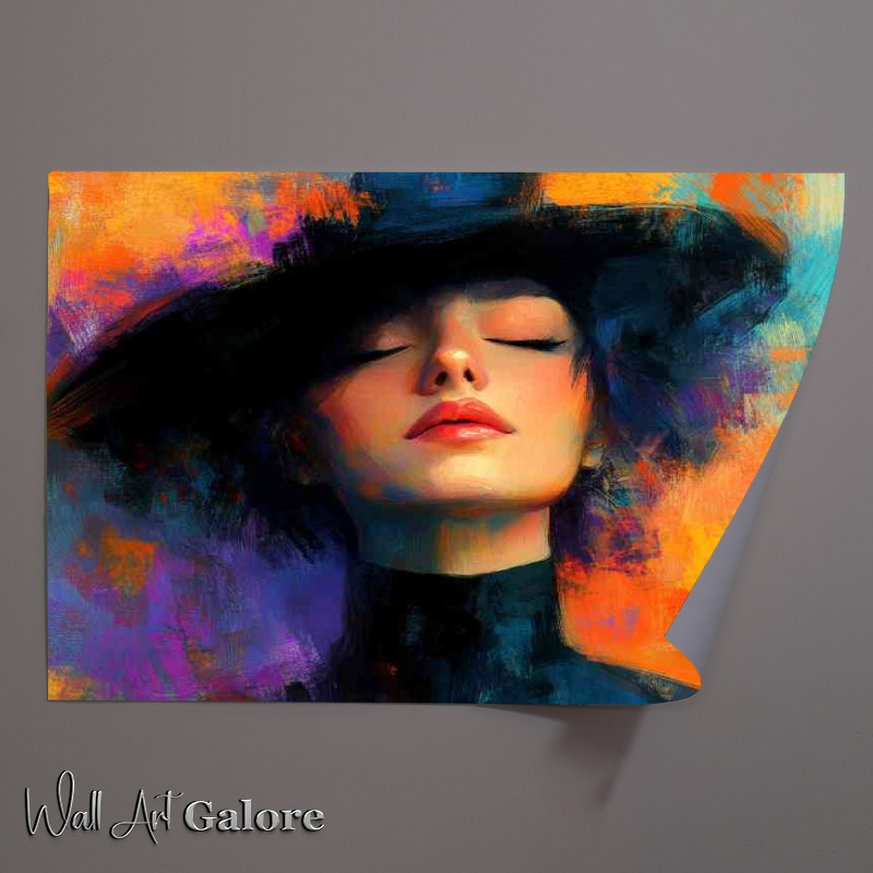 Buy Unframed Poster : (Woman in the style of an oil painting)
